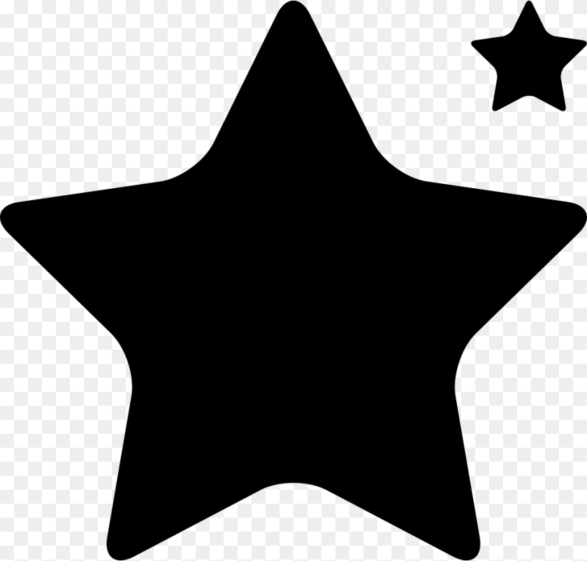 Star Shape Big And Small Comments Five Pointed Star, Star Symbol, Symbol, Animal, Fish Sticker PNG