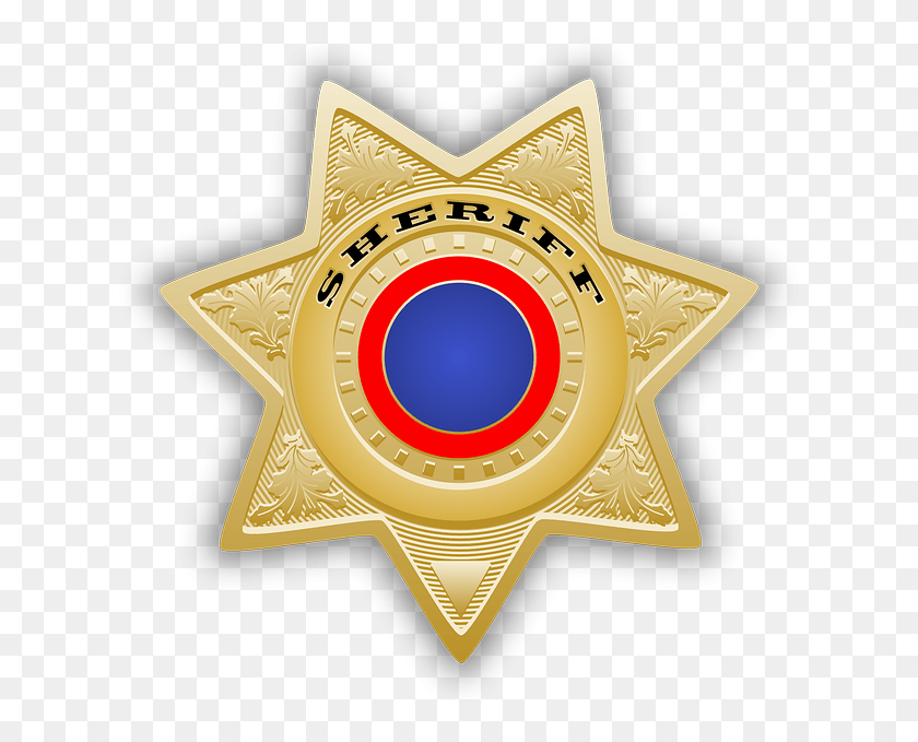 633x619 Star Sheriff Star Chief Law Police Badge Transparent Background Law Enforcement, Logo, Symbol, Trademark HD PNG Download