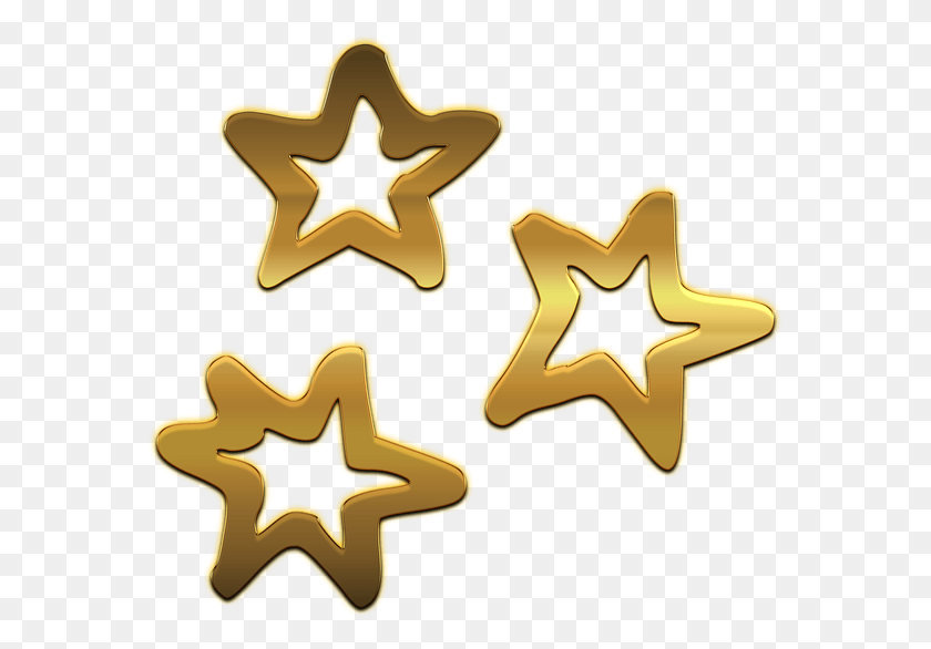 573x526 Star Stars Glitter New Year39s Eve Christmas Yldz Kolye, Star Symbol, Symbol, Gold HD PNG Download