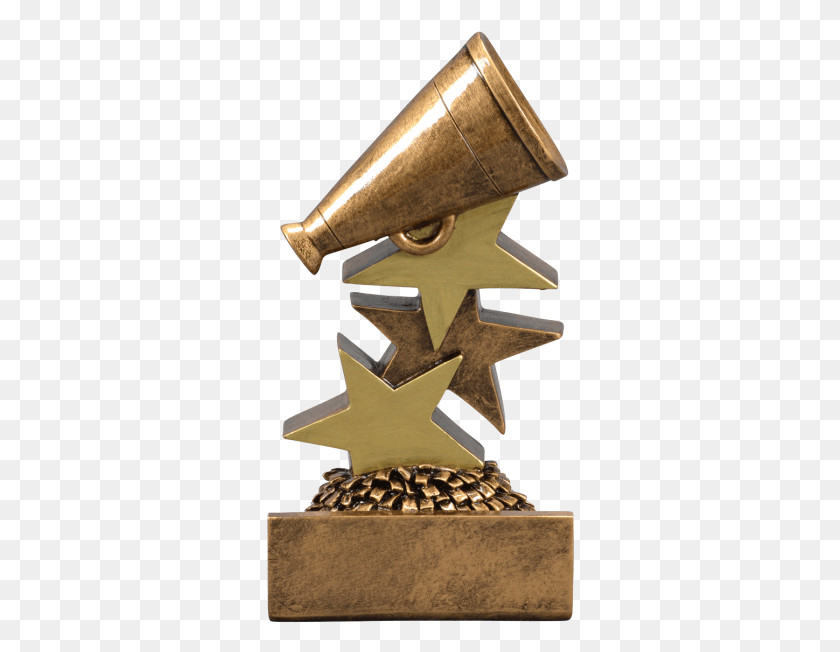 308x592 Star Step Cheer Resin Award Statue, Trophy, Bronze, Cross HD PNG Download