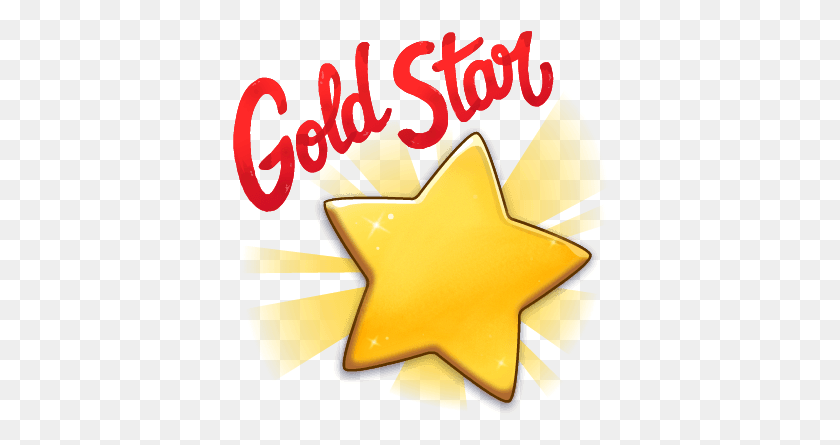 376x385 Star Sticker Star, Symbol, Star Symbol, Gold HD PNG Download