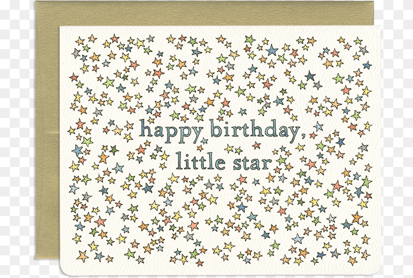 711x566 Star Strewn Birthday Greeting Card Birthday Star Card, Paper, Pattern, Text PNG