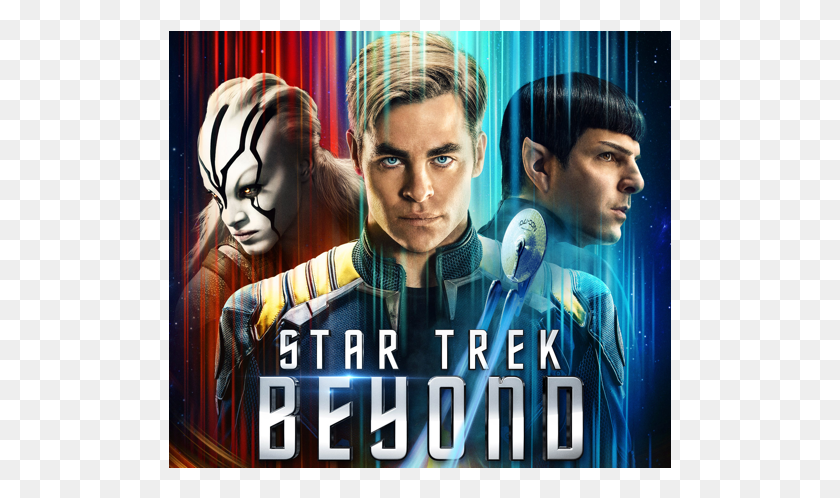 503x438 Star Trek Beyond Home Video Header Image Star Trek Beyond Blu Ray, Person, Human, Advertisement HD PNG Download