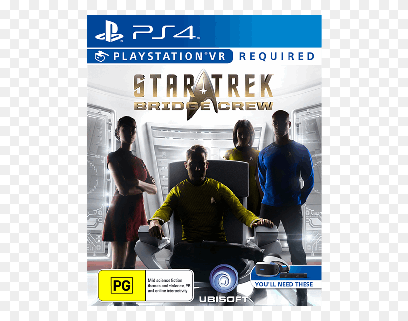484x601 Star Trek Bridge Crew Vr, Person, Human, Advertisement HD PNG Download