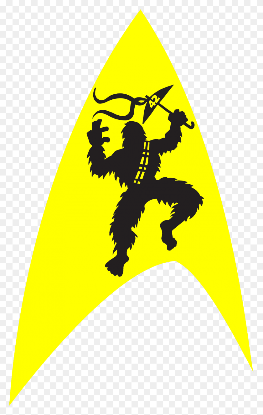 1110x1799 Star Trek Chewbacchus Logo Chewbacchus Logo, Person, Human, Symbol HD PNG Download