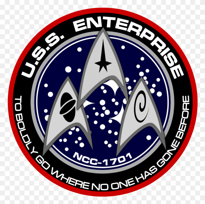 887x882 Star Trek Enterprise Insignia Shirt Star Trek Enterprise, Label, Text, Logo HD PNG Download