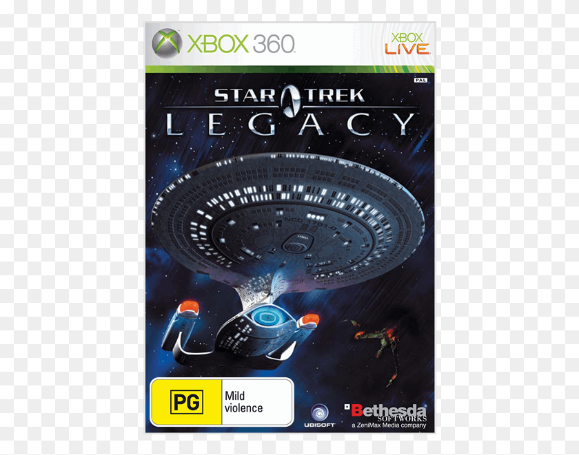 426x601 Star Trek Legacy Xbox 360 Cover, Wristwatch, Spaceship, Aircraft HD PNG Download