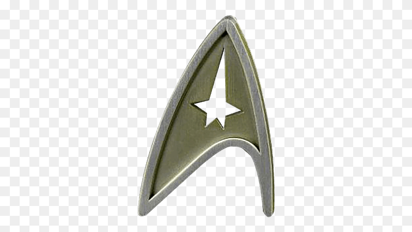 281x413 Star Trek Star Trek Beyond Command Magnetic Insignia Star Trek Beyond, Symbol, Star Symbol, Arrowhead HD PNG Download