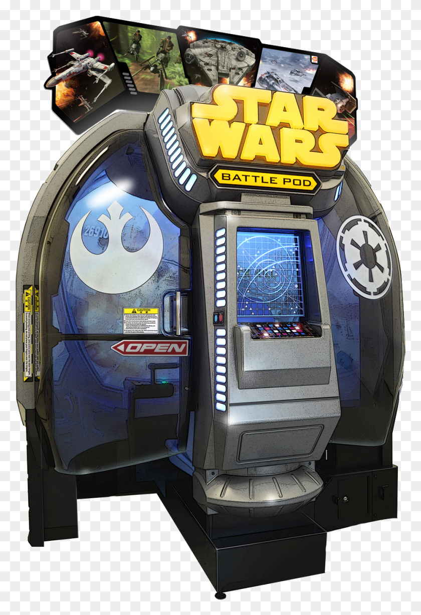 925x1385 Star Wars Battle Pod Arcade Star Wars Battle Pod, Arcade Game Machine, Clock Tower, Tower HD PNG Download