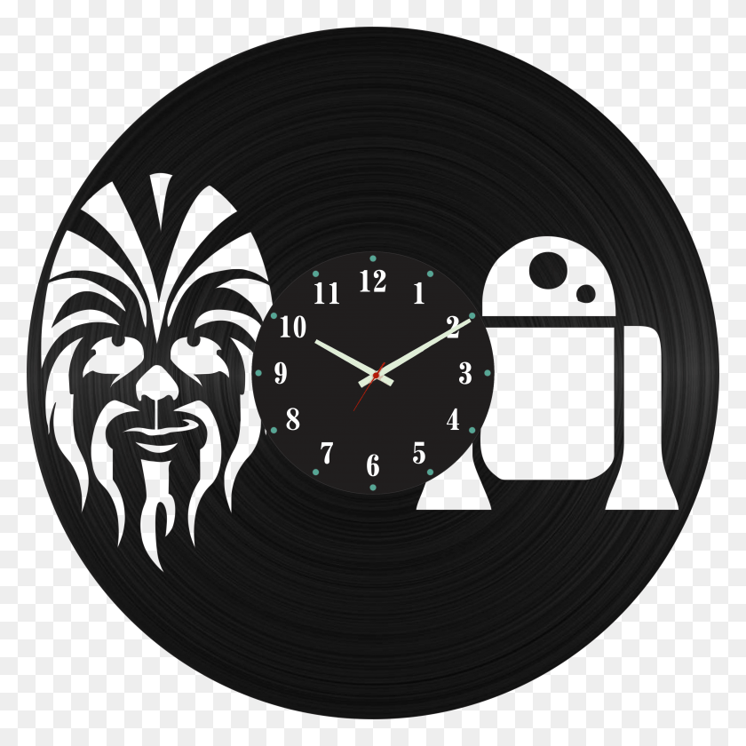 3546x3546 Star Wars Chewbacca E R2 D2 Gloucester Road Tube Station, Analog Clock, Clock, Wall Clock HD PNG Download