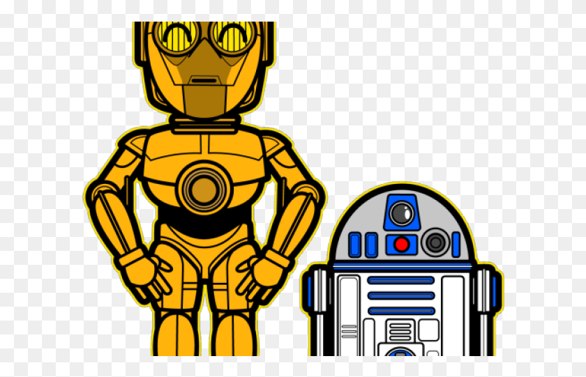 607x481 Descargar Png Star Wars Clipart C3P0 Star Wars C3Po Clipart, Robot, Autobús, Vehículo Hd Png