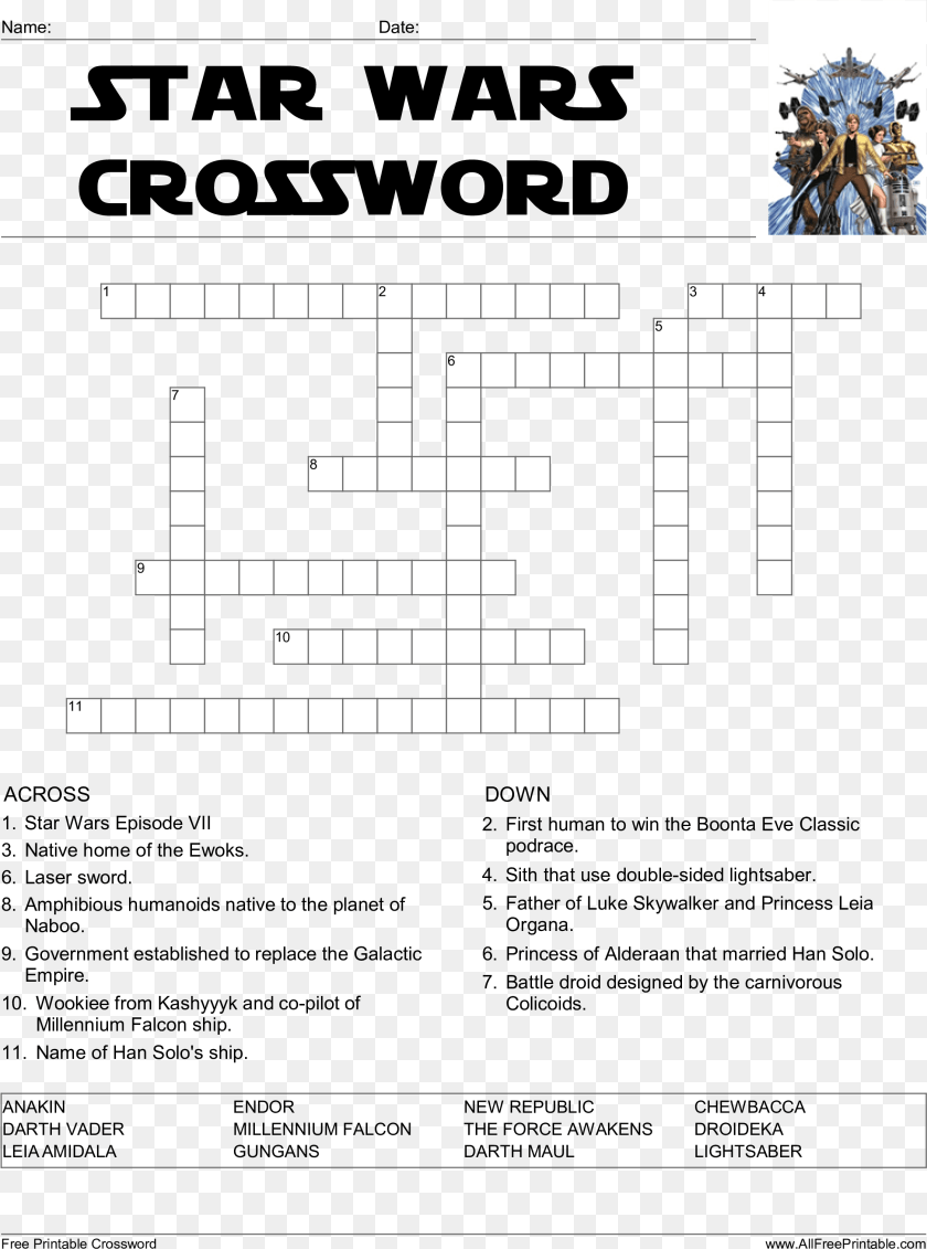 2255x3036 Star Wars Crossword Game Main Image Star Wars Volume 1 Skywalker Strikes Tpb, Person, Crossword Puzzle Sticker PNG