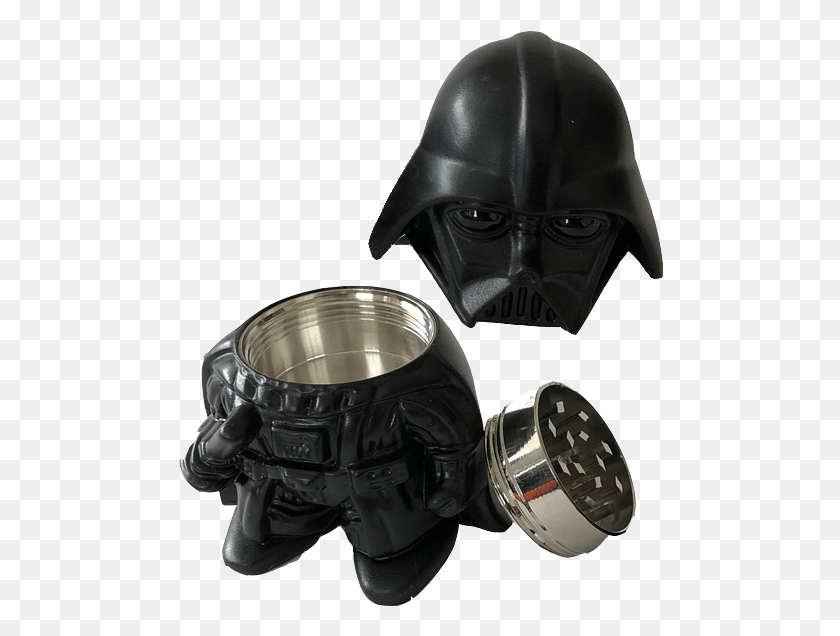 486x576 Star Wars Darth Vader Herb Material Grinder Crusher Herb Grinder, Helmet, Clothing, Apparel HD PNG Download