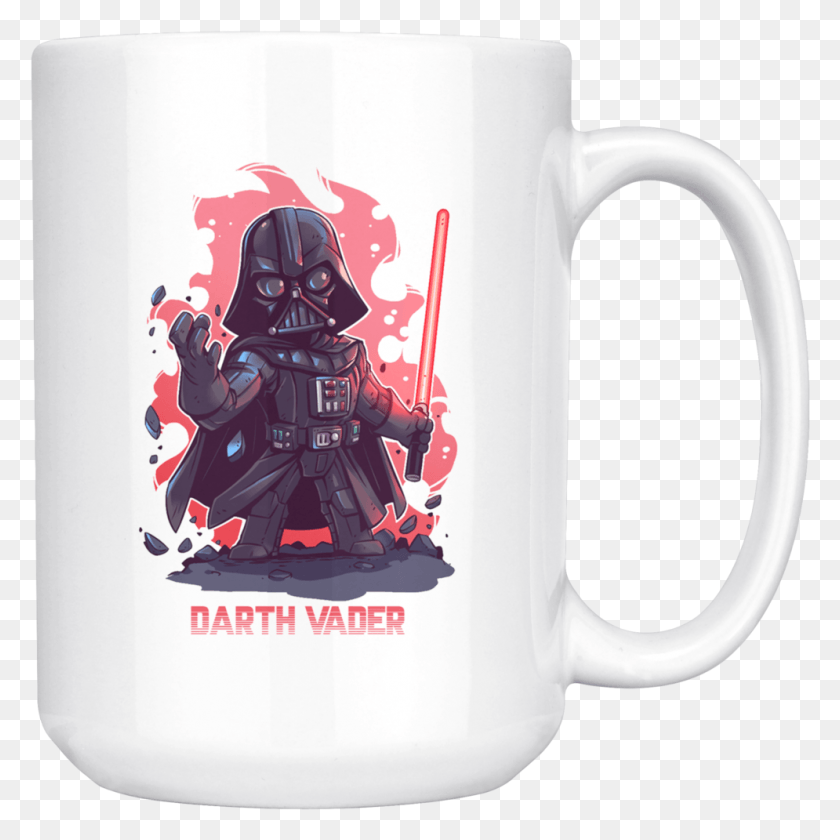 995x995 Star Wars Darth Vader Red Chibi Mug, Coffee Cup, Cup, Jug HD PNG Download
