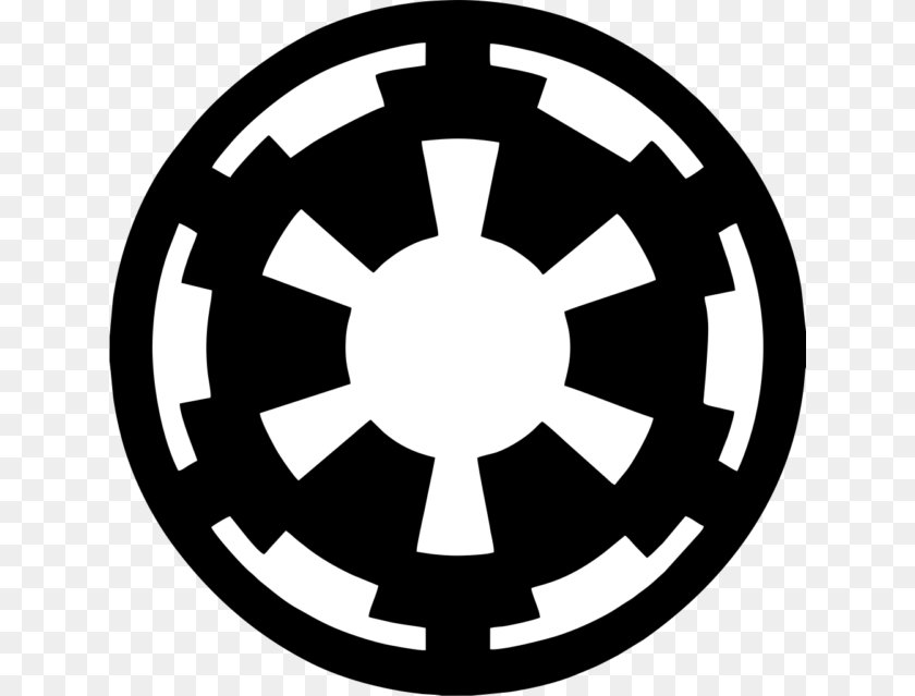 640x639 Star Wars Galactic Empire Logo, Stencil, Machine, Wheel PNG