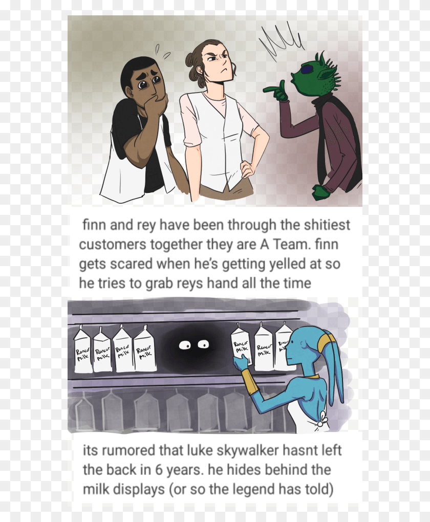 576x960 Star Wars Grocery Store Au What The Fuck Visual Version Star Wars Finn Au, Person, Human, Poster HD PNG Download
