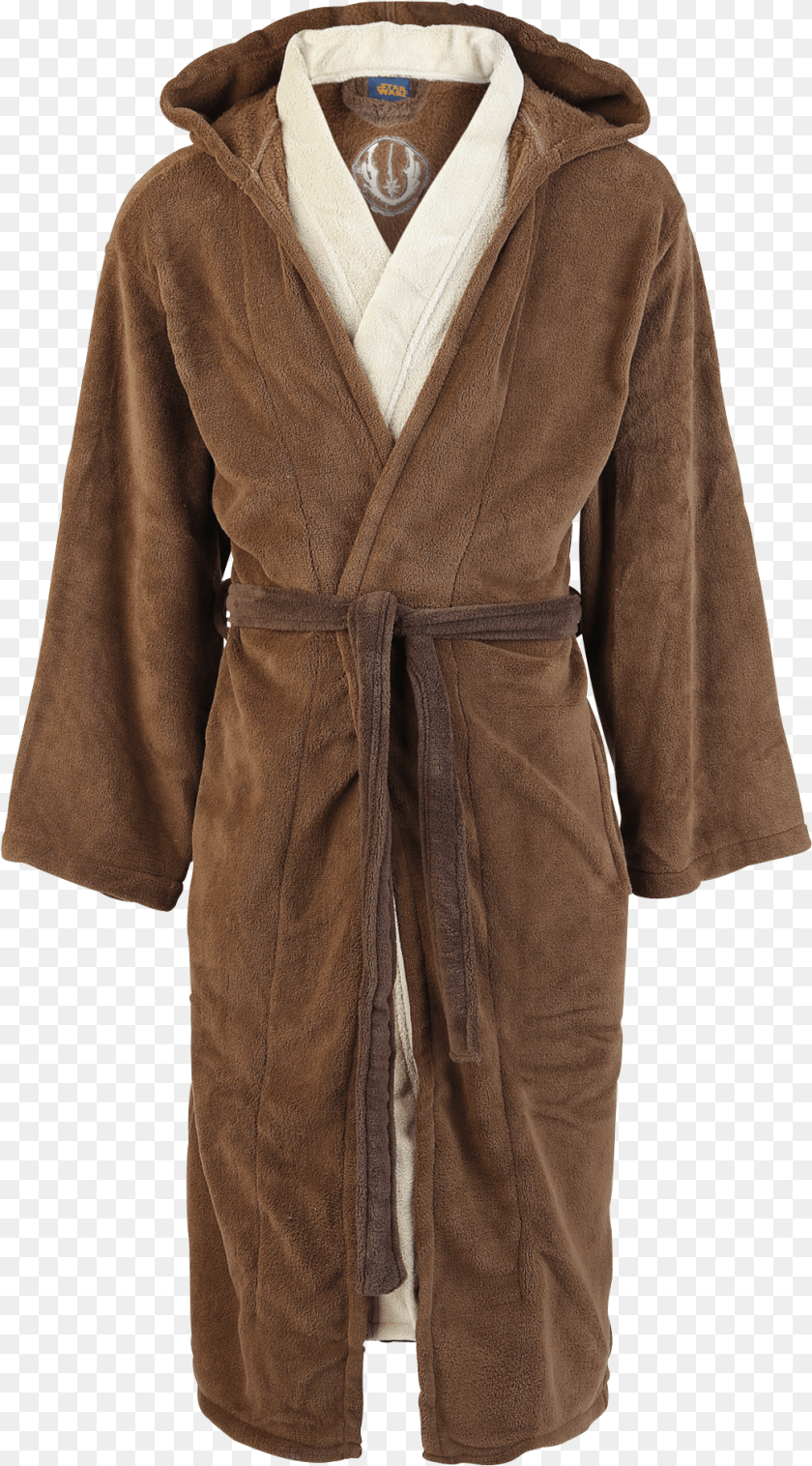 Star Wars Jedi Bathrobe Brown Beige Image Jedi Bathrobe, Clothing, Coat, Fashion, Robe Transparent PNG