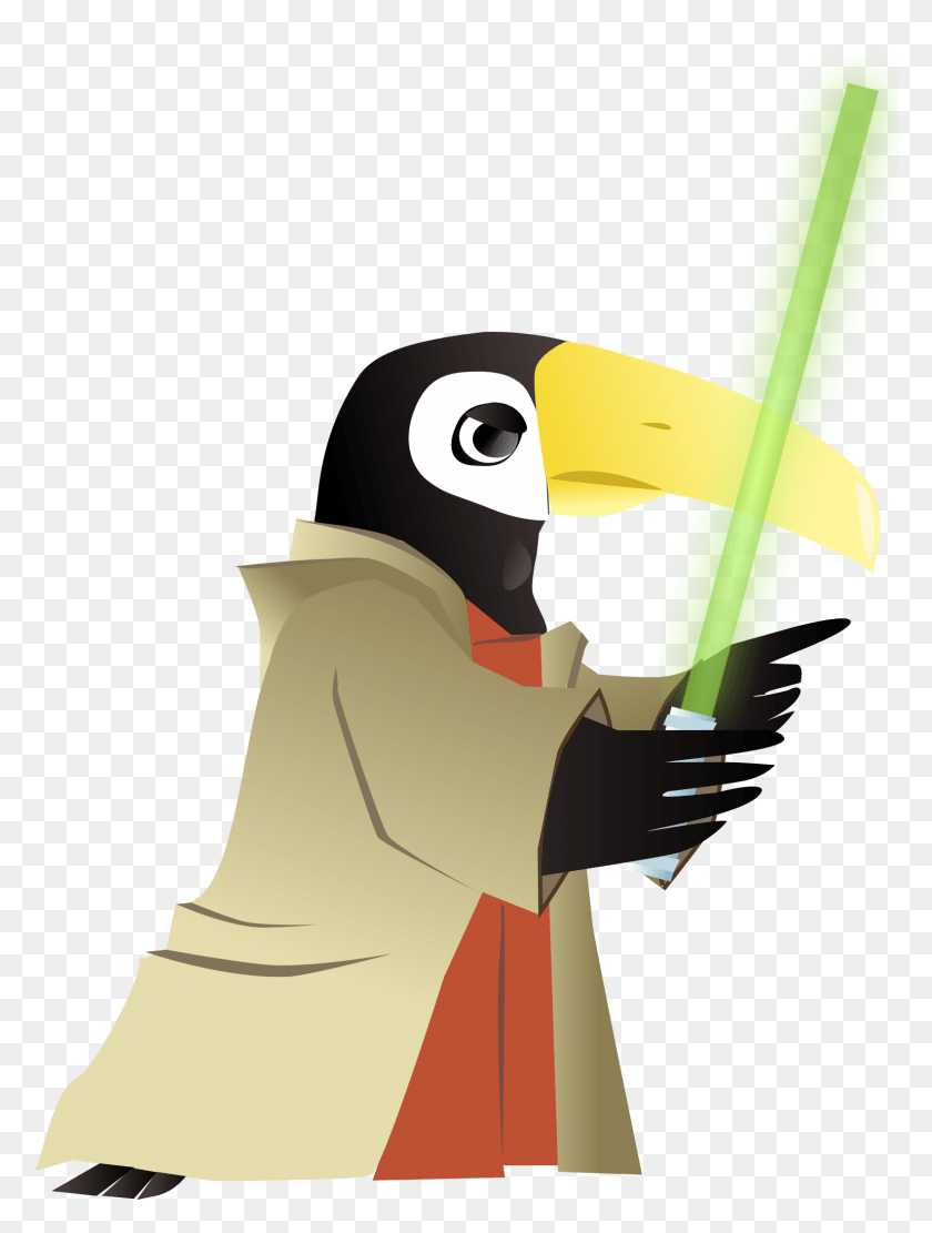 1583x2134 Star Wars Jedi Clipart Toucan Yoda, Bird, Animal, Plant HD PNG Download
