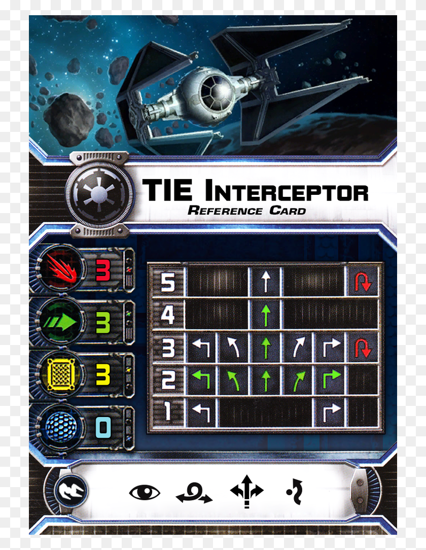 726x1024 Star Wars Miniature Game Tie Interceptor Star Wars X Wing Miniatures Card, Scoreboard, Car, Vehicle HD PNG Download