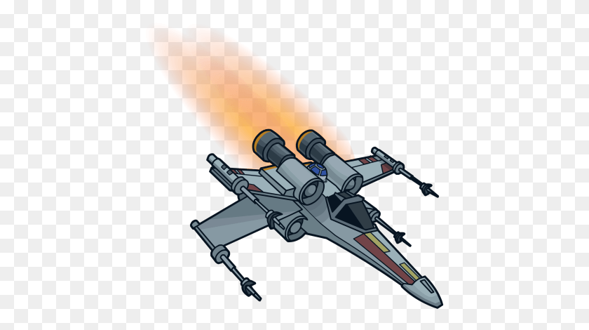 427x410 Star Wars Nave Club Penguin Star Wars X Wing, Spaceship, Aircraft, Vehicle HD PNG Download
