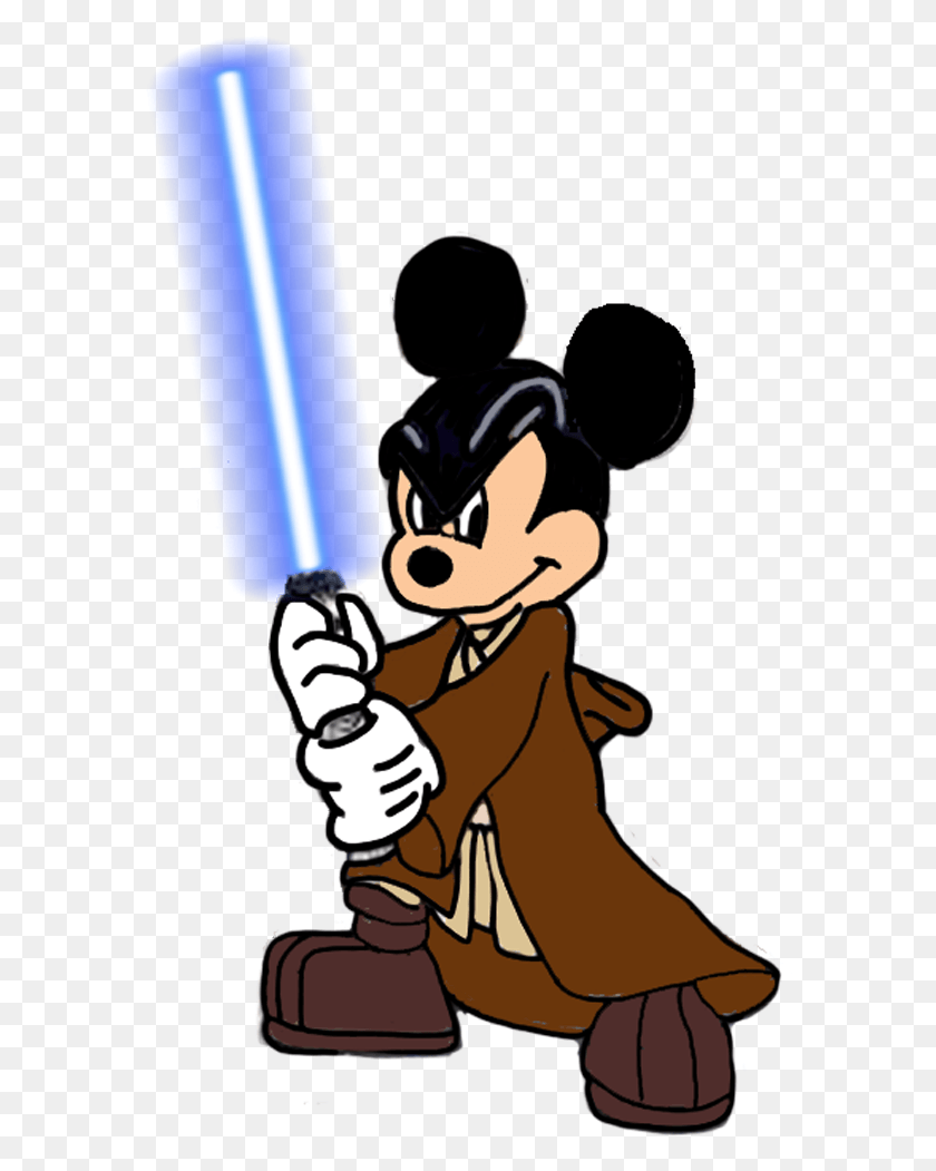 582x991 Star Wars Royalty Free Techflourish Collections Master Jedi Mickey Mouse, Person, Human, Hand HD PNG Download