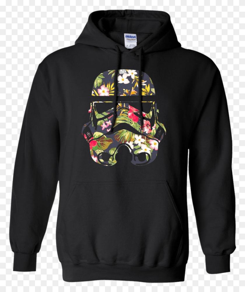950x1146 Star Wars Stormtrooper Flower Shirt Hoodie Tank February 16 Is My Birthday, Clothing, Apparel, Sweatshirt HD PNG Download