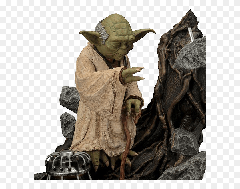 600x600 Star Wars The Empire Strikes Back Led Star Wars Statue, Wood, Person, Human HD PNG Download