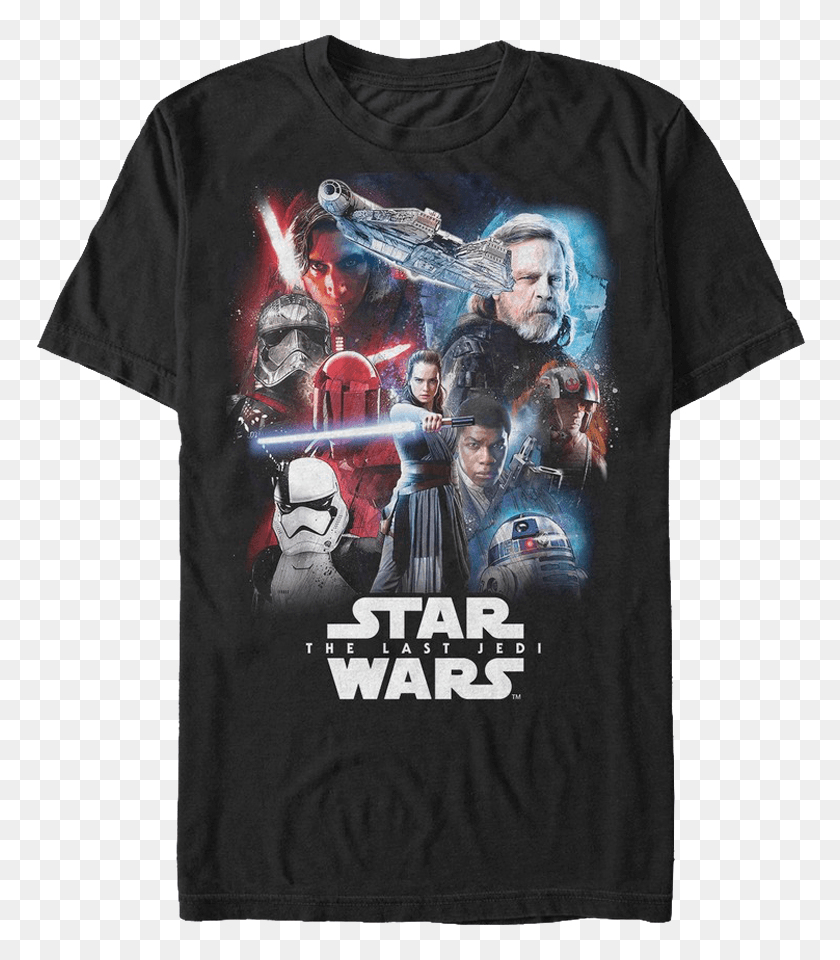 778x900 Star Wars The Last Jedi Shirt, Clothing, Apparel, T-shirt HD PNG Download