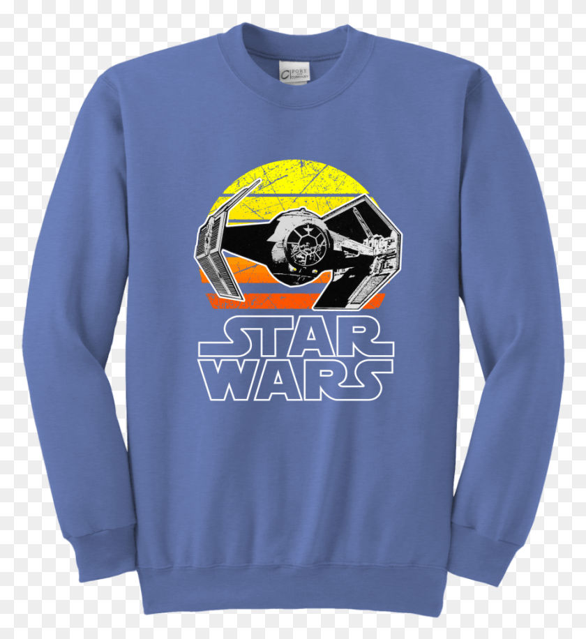 879x965 Star Wars Vintage Tie Fighter Youth Crewneck Sweatshirt Star Wars, Sleeve, Clothing, Apparel HD PNG Download