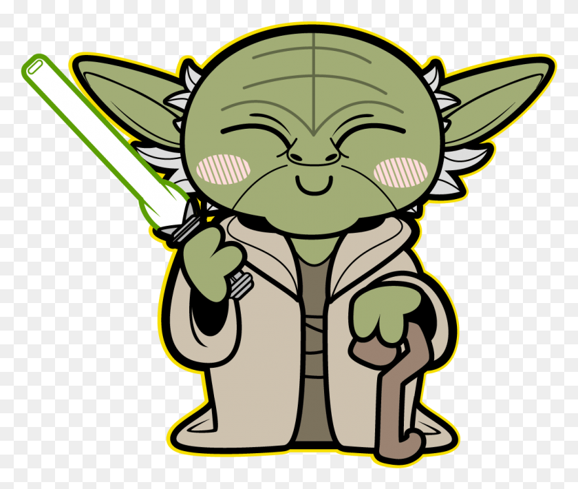 1063x886 Star Wars Yoda Library Stock Caricatura Star Wars Personajes, Label, Text, Plant HD PNG Download