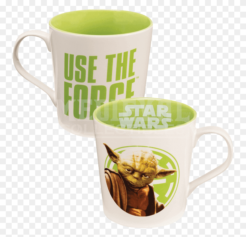 755x748 Star Wars Yoda Mug, Coffee Cup, Cup, Saucer HD PNG Download