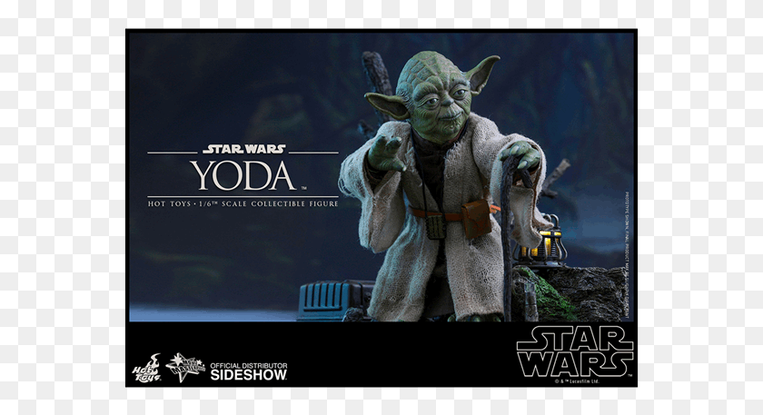 567x397 Star Wars Yoda Toybox Action Figure Out Now Yoda Origin Hot Toys Star Wars Yoda, Statue, Sculpture HD PNG Download
