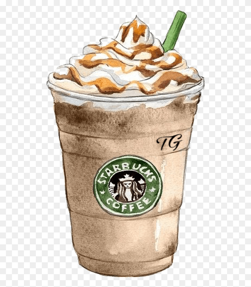 Starbucks Clipart Tumblr Hipster Наклейки Starbucks, молочный коктейль, сму...
