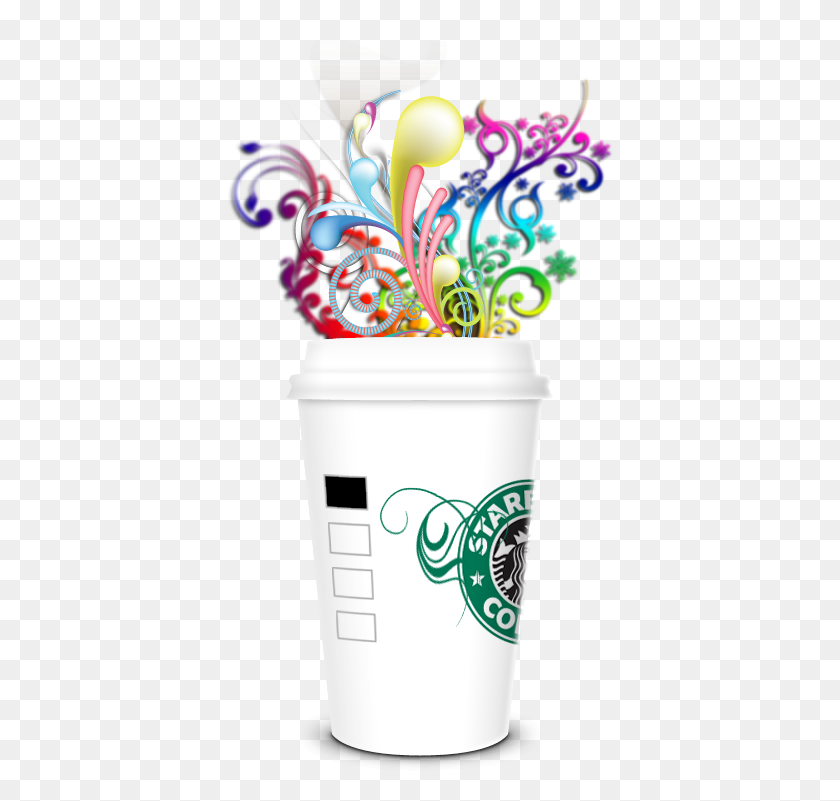 387x741 Starbucks Frappuccino Рисунок На Getdrawings Цветочный Горшок, Графика, Почтовый Ящик Hd Png Скачать