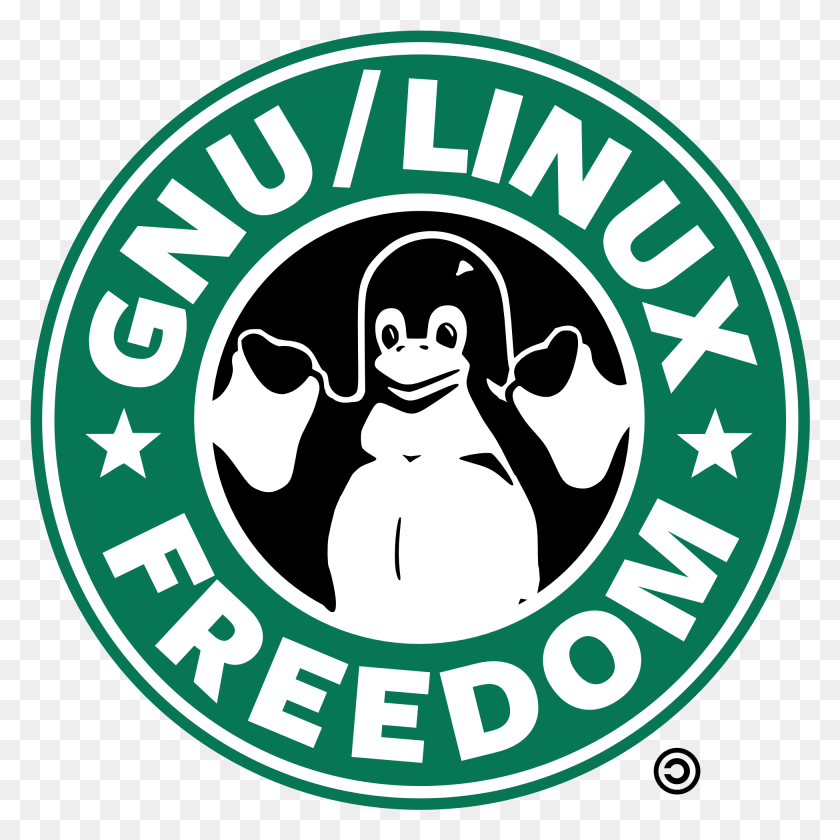1950x1950 Starbucks Logo Clip Art Gnu Linux Freedom, Logo, Symbol, Trademark HD PNG Download