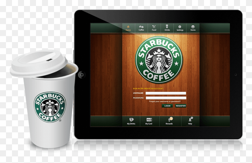 889x550 Starbucks Mobile Coffee Beer And Wine, Monitor, Screen, Electronics HD PNG Download