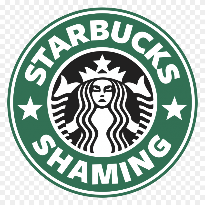 868x869 Starbucks Shaming Логотип, Символ, Товарный Знак Starbucks Coffee Hd Png Скачать