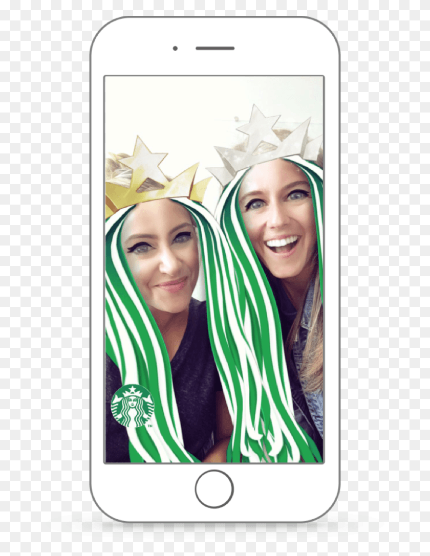 715x1027 Starbucks Snapchat Lens, Person, Human, Clothing HD PNG Download