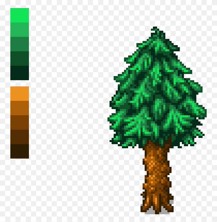761x801 Stardew Valley Pine Tree Christmas Tree, Tree, Plant, Ornament HD PNG Download