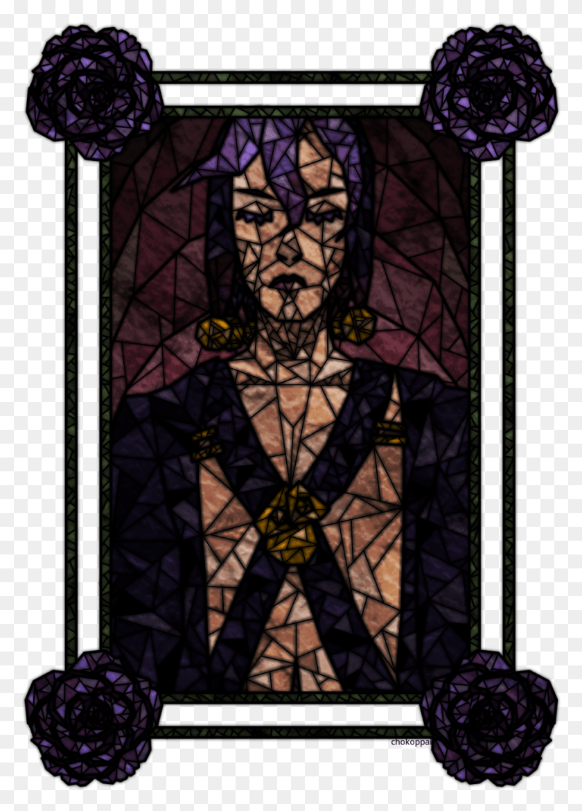 953x1357 Stardustcrusaders Illustration, Stained Glass HD PNG Download