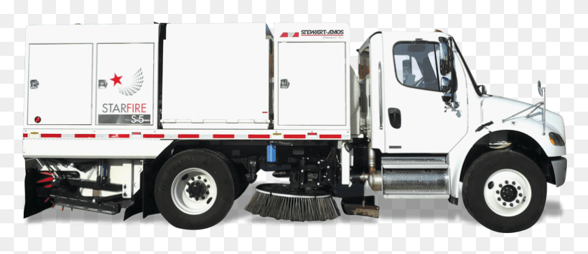 784x306 Starfire Mechanical Broom S 5s Trailer Truck, Vehicle, Transportation, Trailer Truck HD PNG Download