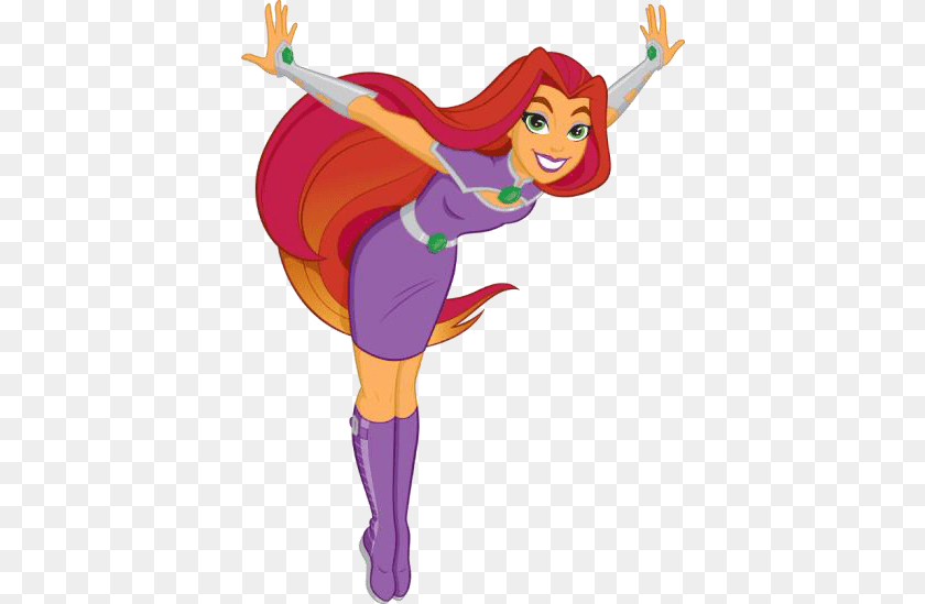 Starfire Starfire Dc Superhero Girls Characters, Costume, Person, Clothing, Baby Clipart PNG