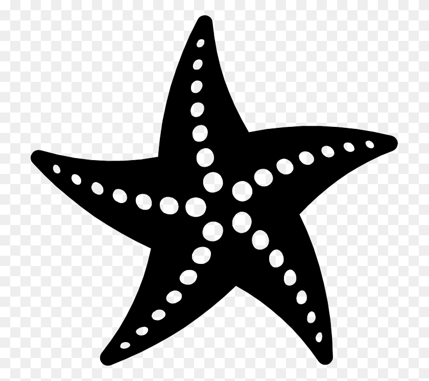 719x685 Морская Звезда Черно-Белая Морская Звезда Вектор, Топор, Инструмент, Морская Жизнь Hd Png Скачать