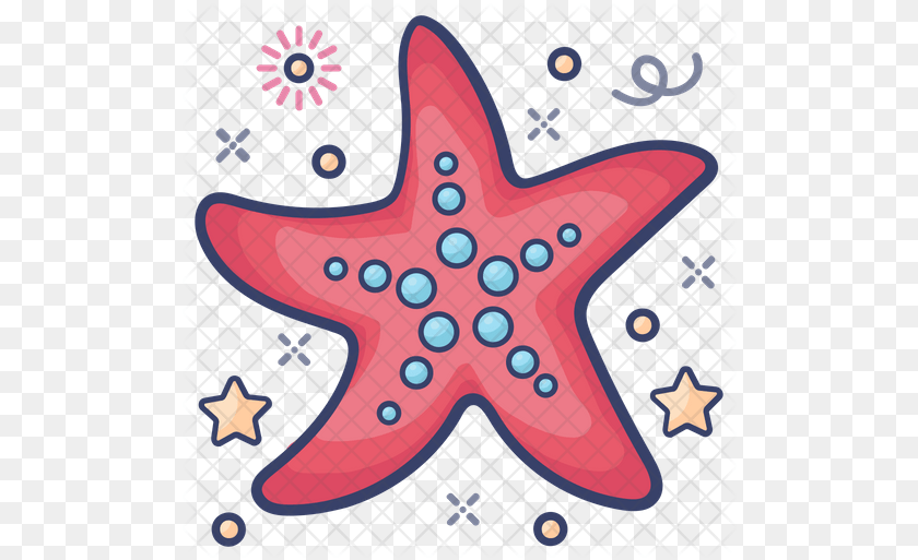 512x513 Starfish Icon Kanebo Lissage Vogne Treatment Hair Color 9 Types 2 Bright Light Brown, Animal, Sea Life Sticker PNG