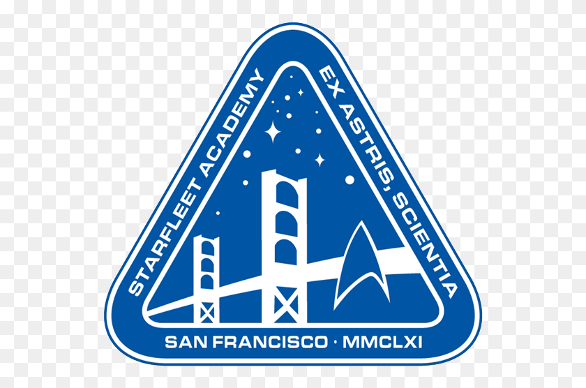 545x496 Descargar Png Starfleet Academy Logotipo, Triángulo, Etiqueta, Texto Hd Png