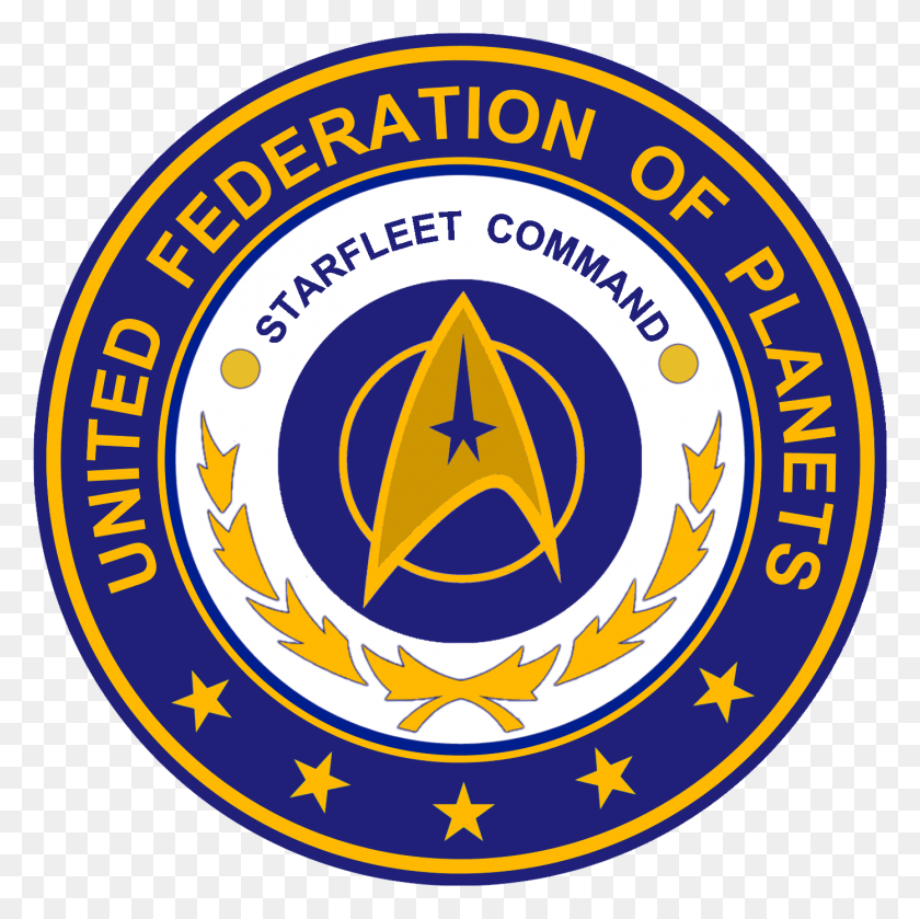 1392x1391 Descargar Png Starfleet Command Emblem Starfleet Command, Etiqueta, Texto, Logotipo Hd Png