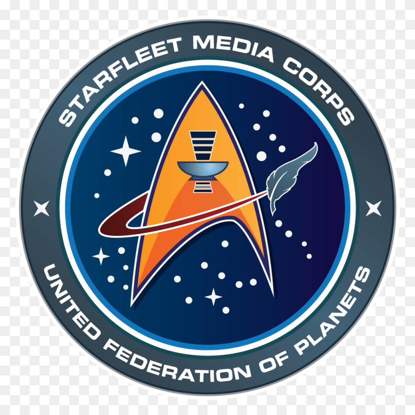 974x975 Starfleetmediacorps Starfleet, Logo, Symbol, Trademark HD PNG Download