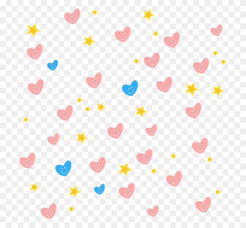 720x720 Stars And Hearts, Paper, Confetti, Rug HD PNG Download