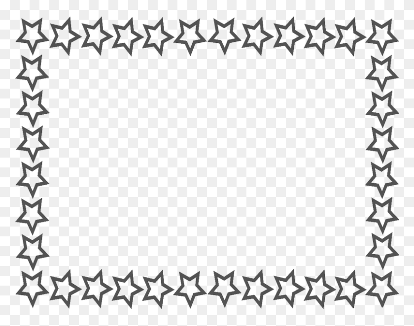 806x623 Звезды И Полосы Границы Png Скачать