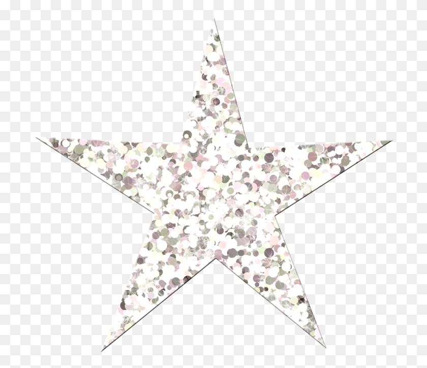 712x665 Звезды Клип Estrellas Purpurina, Крест, Символ, Звездный Символ Png Скачать